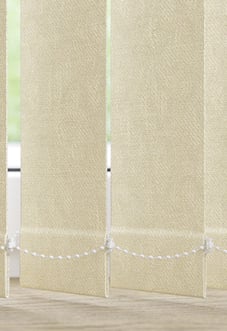 Perla, Powder White - Vertical Blind Slats